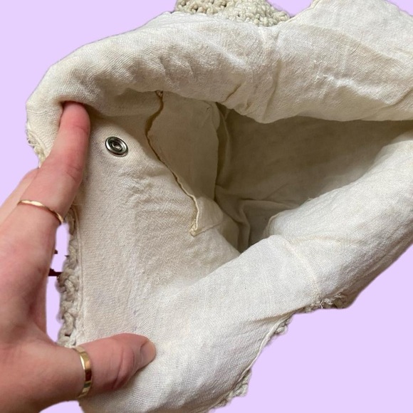 Vintage 70s Crochet Bag Ernest Handbag Co. Boho Purse handbag 🔥 - Picture 3 of 4